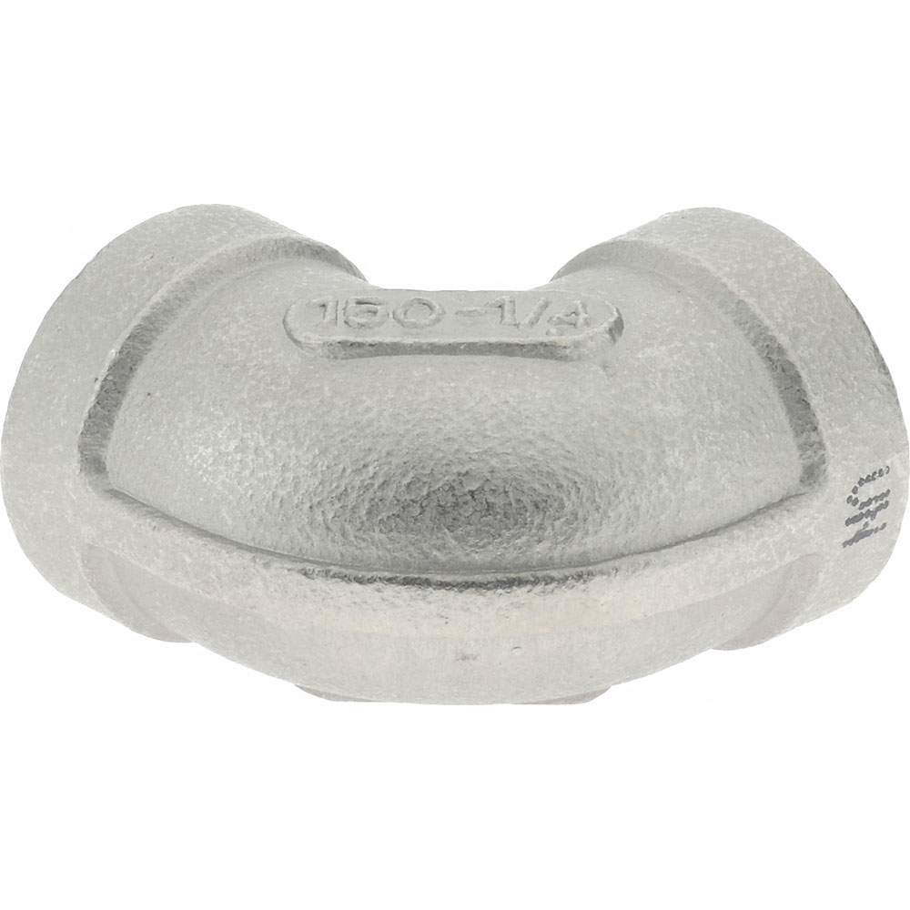 Merit Brass Pipe 90 deg Elbow: 1/4", 304 Stainless Steel - K401-04