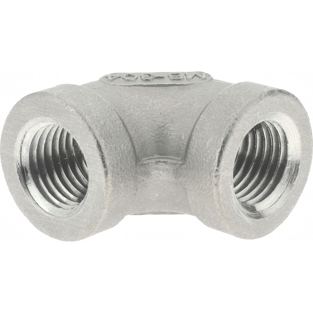 Merit Brass Pipe 90 deg Elbow: 1/4", 304 Stainless Steel - K401-04