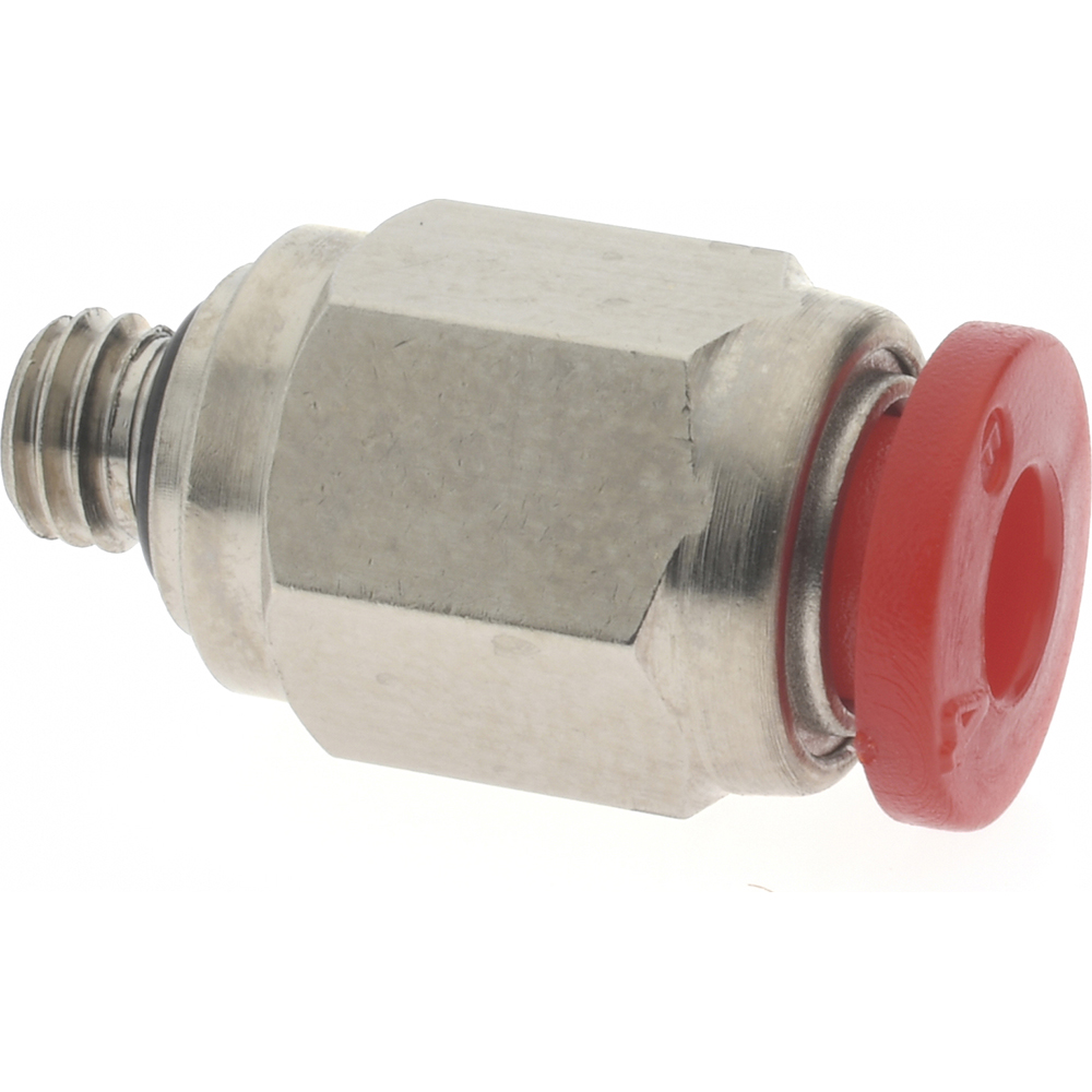 Norgren Push-to-Connect Tube x Male x Tube x Male BSPP Fitting: ISO G Connector, 6.00 mm OD - C02250605