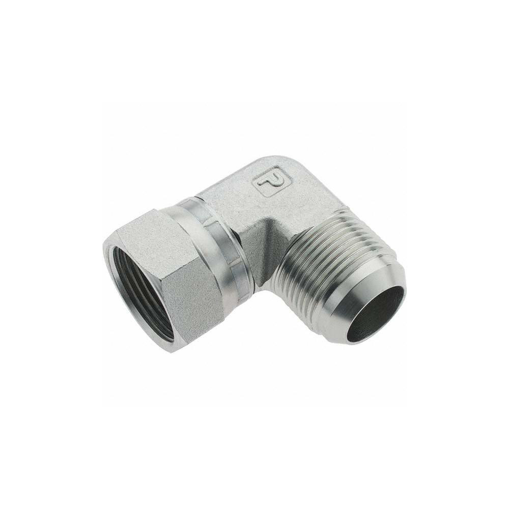 Parker Steel Flared Tube Swivel Nut Elbow: 1" OD, 37 deg Flared Angle - 16 C6X-S