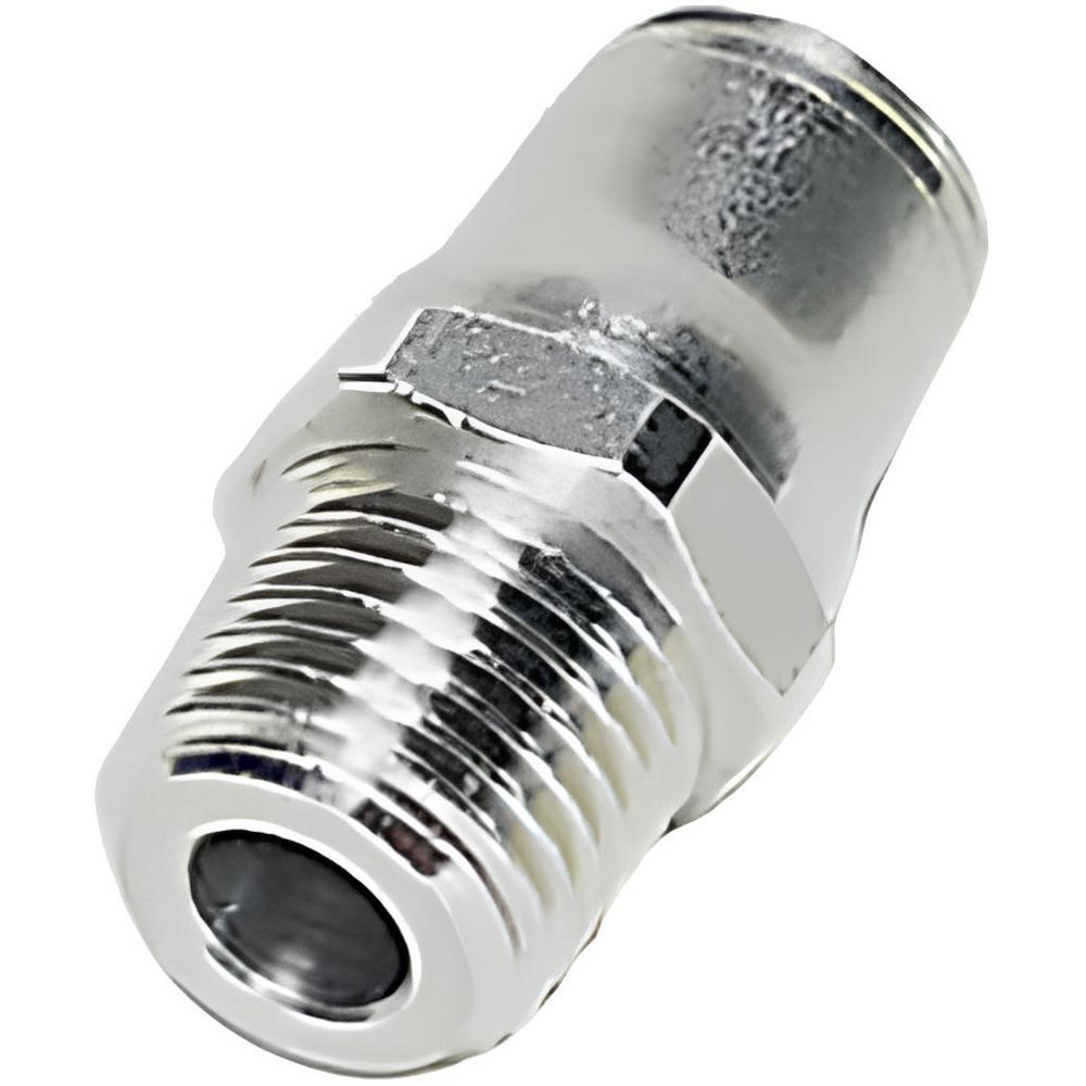 Legris Push-to-Connect Tube x MNPT x Tube x Male Fitting: Connector, NPT, 1/2" OD - 3805 62 18