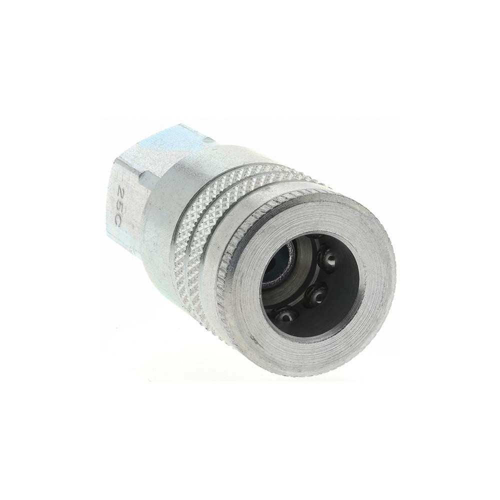Parker Pneumatic Hose Coupling: 1/4-18, 3/8" Body Dia, Industrial Interchange - 25C-787