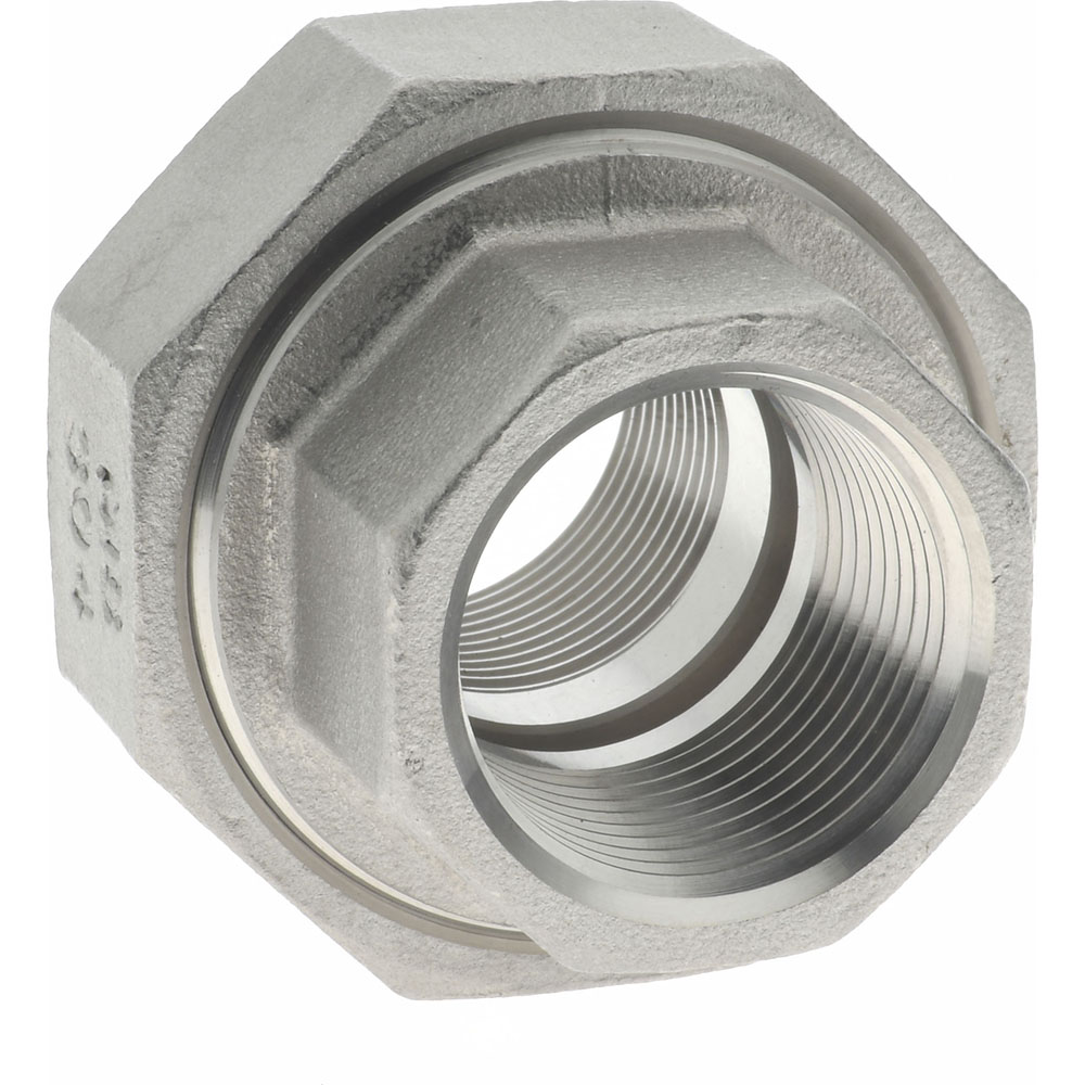 Merit Brass Pipe Union: 3/4", 304 Stainless Steel - K487-12