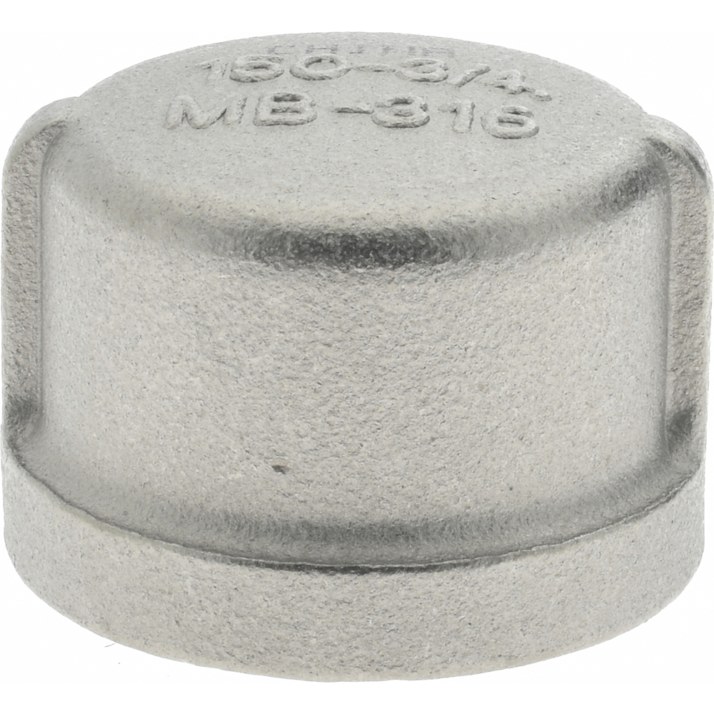 Merit Brass Pipe Square Head Plug: 1/2", 316 Stainless Steel - K617-08