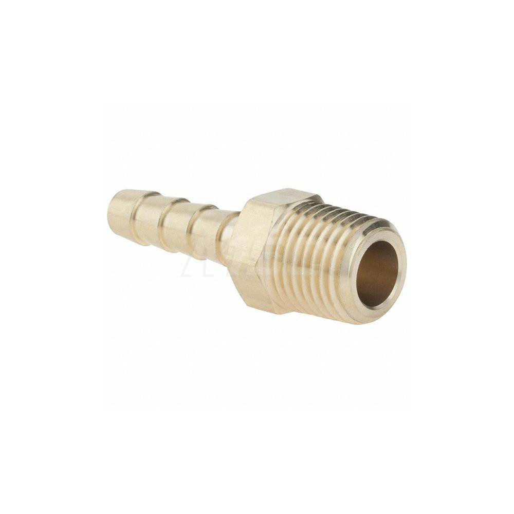 Value Collection Barbed Hose Fitting: 1/4" x 1/4" ID Hose, Male Connector - 2750001440