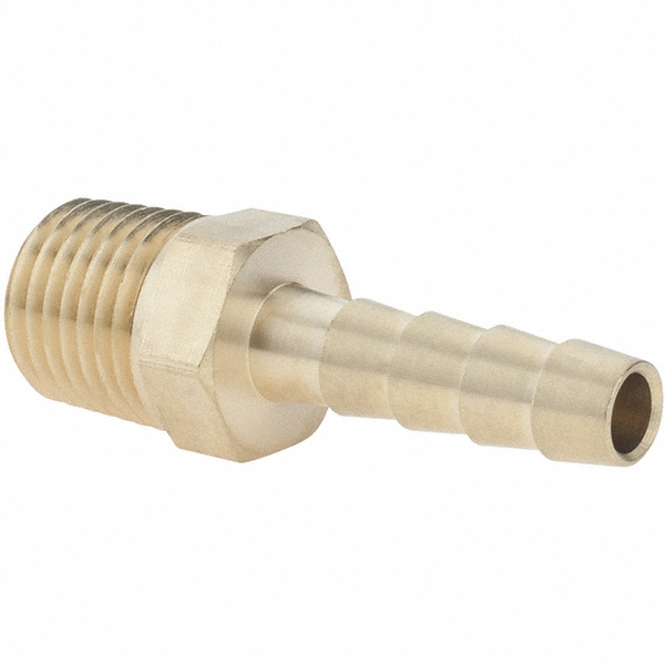 Value Collection Barbed Hose Fitting: 1/4" x 1/4" ID Hose, Male Connector - 2750001440