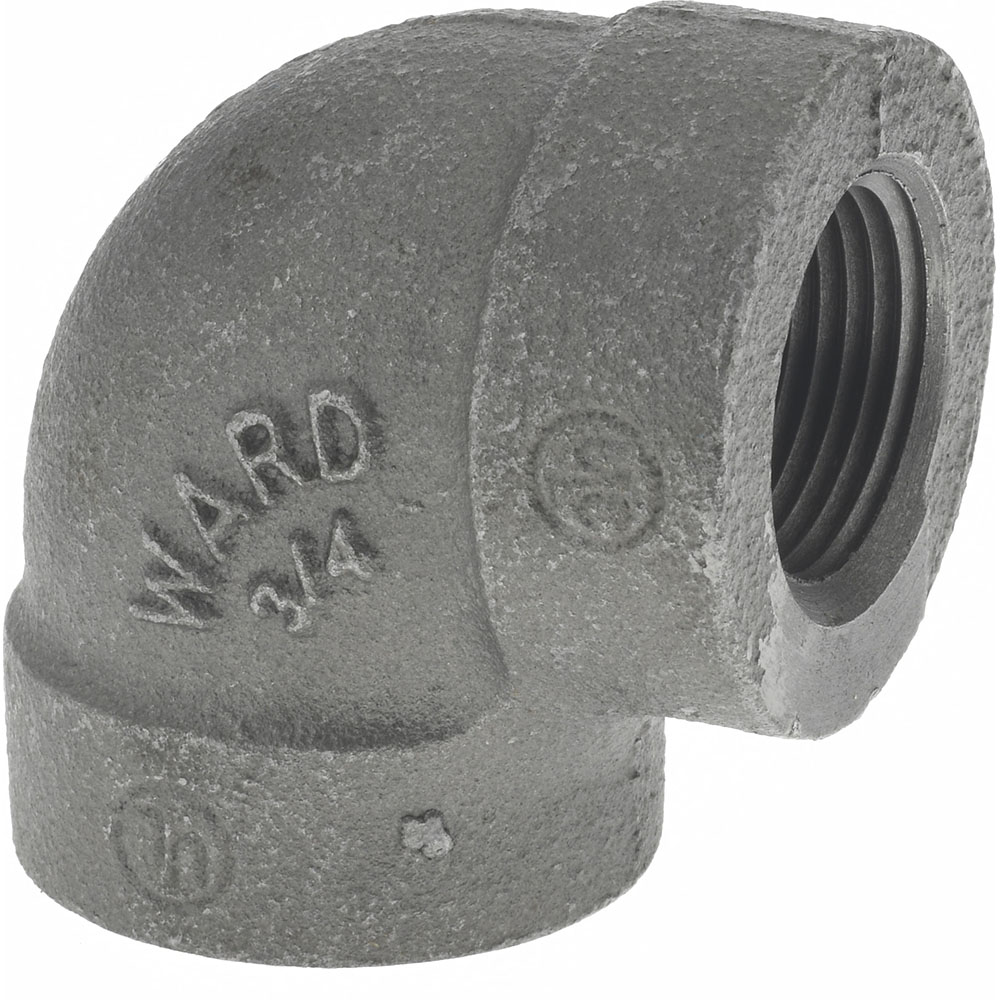 Value Collection Black 90 deg Elbow: 1", Threaded - MDB90 25-5 300#