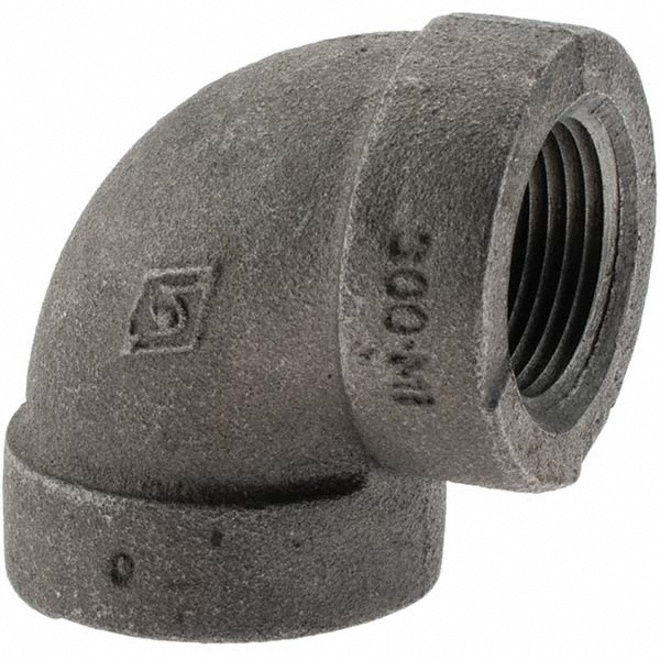 Value Collection Black 90 deg Elbow: 1", Threaded - MDB90 25-5 300#