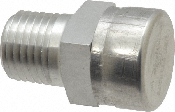 Parker Barbed Hose Fitting: 7/16-20" x 3/8" ID Hose, Male Connector - 685HB-6-4