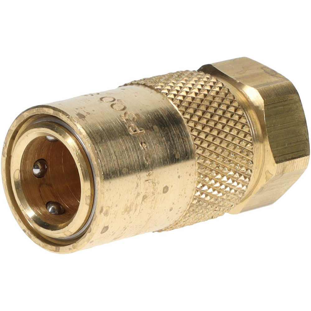 Parker Hydraulic Hose Coupler: 0.375" ID, 0.25" OD, 6 mm, 1/4-18 - P308-01A-787