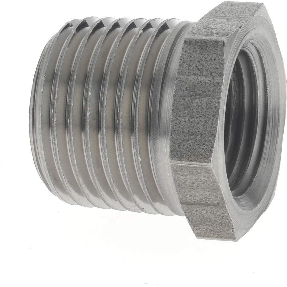 Value Collection Pipe Hex Bushing: 1/4 x 1/8", 304 Stainless Steel - 4HB1/4*1/8