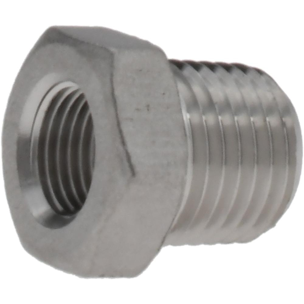 Value Collection Pipe Hex Bushing: 1/4 x 1/8", 304 Stainless Steel - 4HB1/4*1/8