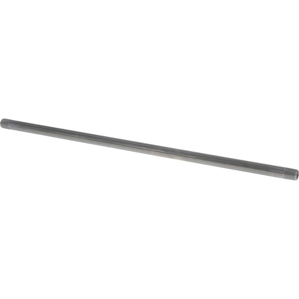 Value Collection Black Pipe Nipple: 1/8" Dia x 10" Long, Schedule 40 - NB01100