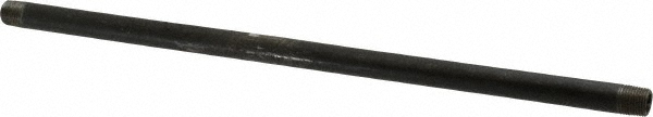 Value Collection Black Pipe Nipple: 1/8" Dia x 10" Long, Schedule 40 - NB01100