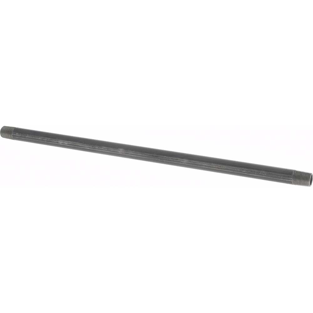 Value Collection Black Pipe Nipple: 1/8" Dia x 10" Long, Schedule 40 - NB01100