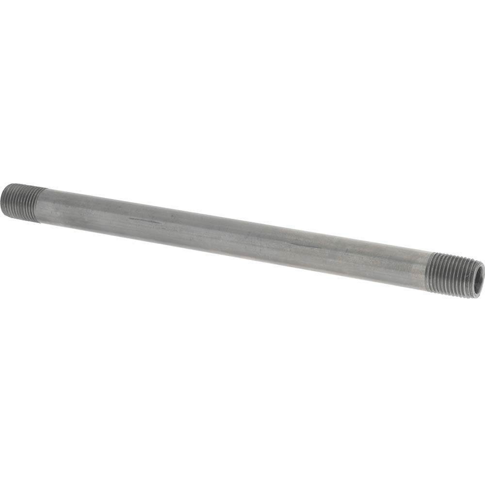 Value Collection Black Pipe Nipple: 1/8" Dia x 10" Long, Schedule 40 - NB01100