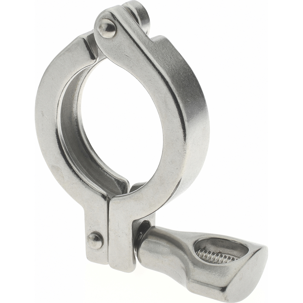 VNE Sanitary Stainless Steel Pipe End Cap: 2-1/2", Clamp Connection - EG16A2.5