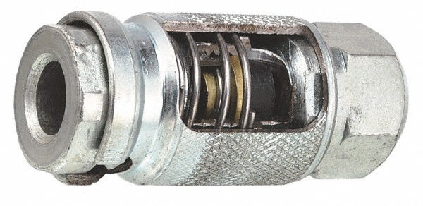 Coilhose Pneumatics 18 Piece 1/4" Body 1/4 NPT Brass/Steel Industrial Pneumatic Coupling Plug Set - 15X-1501-T2