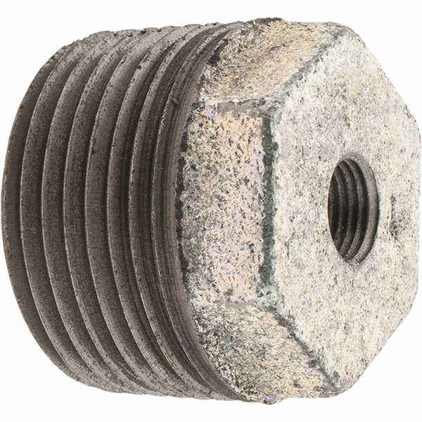 Made in USA Malleable Iron Pipe Bushing: 1 x 1/8" Fitting - 100018CI-01