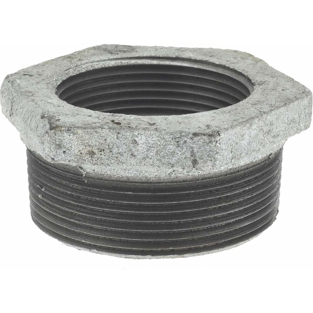 Made in USA Malleable Iron Pipe Bushing: 1 x 1/8" Fitting - 100018CI-01