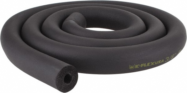 Made in USA 1/2" Thick x 3/8" Pipe x 6' Long, Elastomeric Flexible Pipe Insulation - RUPC00605SE