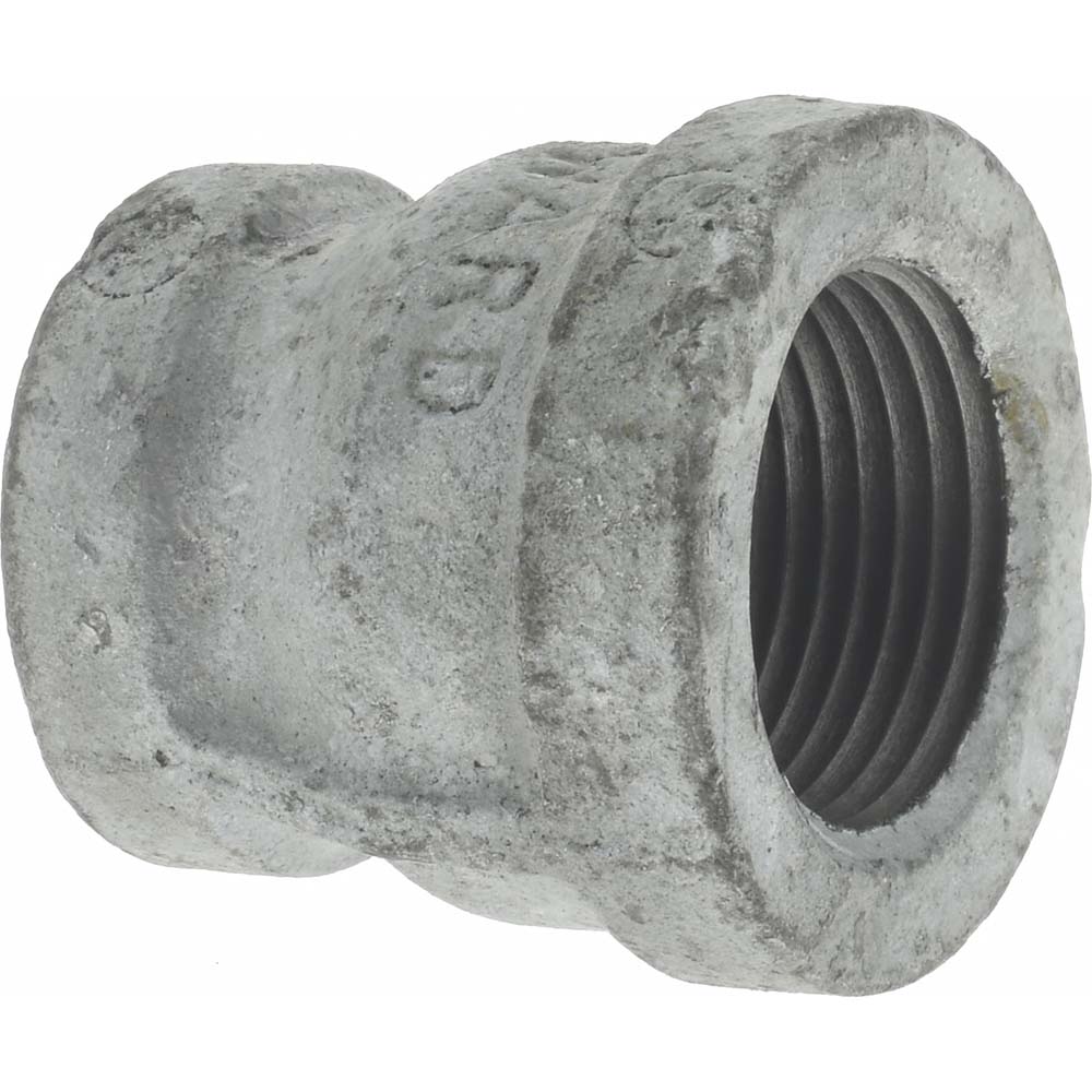Anvil Malleable Iron Pipe Reducing Coupling: 1/2 x 1/8" Fitting - 0311085807
