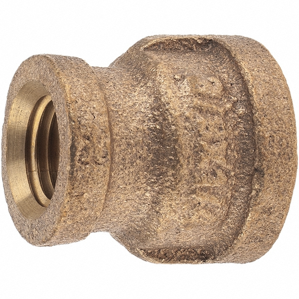 Merit Brass Brass Pipe Square Head Plug: 1-1/2" Fitting, Threaded, MNPT x FNPT, Class 125, Lead Free - XNL117-24