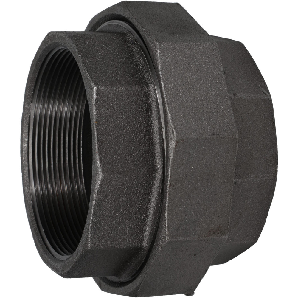 Value Collection Black Pipe Fittings: Union, 4", Threaded, Malleable Iron - B342 100