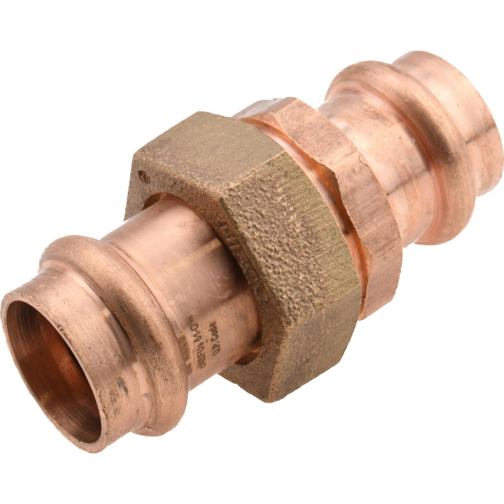 NIBCO Wrot Copper Pipe Union: 3/4" Fitting, P x P, Press Fitting, Lead Free - 9256500PC
