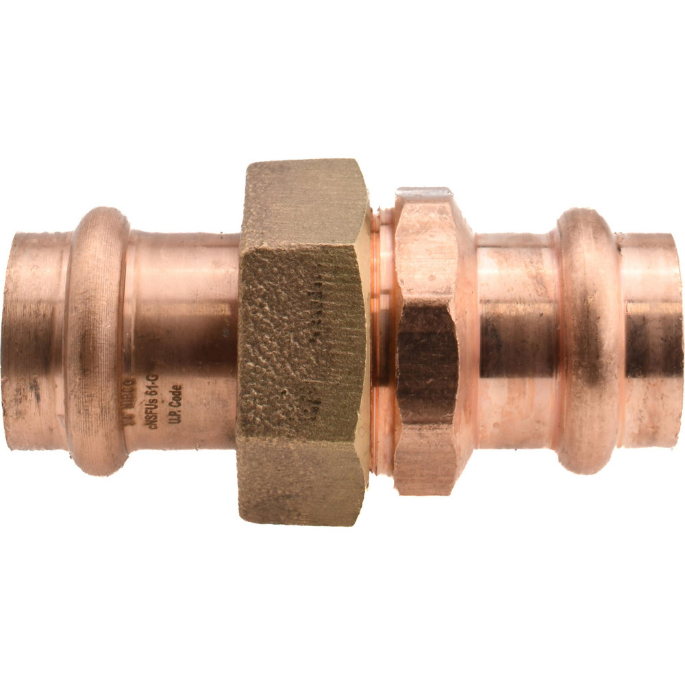 NIBCO Wrot Copper Pipe Union: 3/4" Fitting, P x P, Press Fitting, Lead Free - 9256500PC