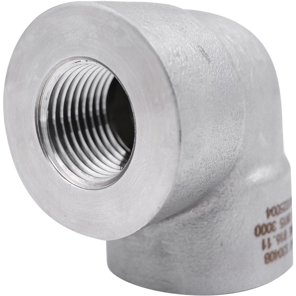 Value Collection Pipe 90 deg Elbow: 1/4", 304 & 304L Stainless Steel - LD90FF 8-NPT-3000