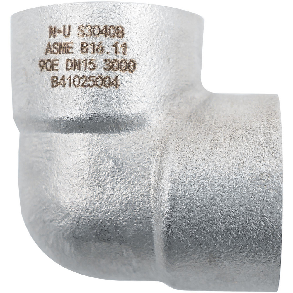 Value Collection Pipe 90 deg Elbow: 1/4", 304 & 304L Stainless Steel - LD90FF 8-NPT-3000
