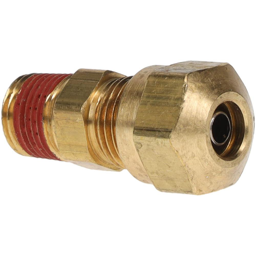 Parker Compression Tube Male Connector: 1/8, 1/4" Tube OD, Compression x MNPTF - VS68NTA-4-2