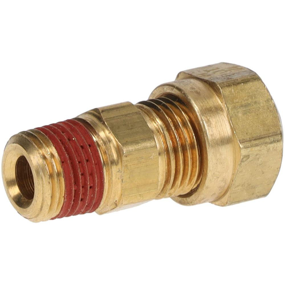Parker Compression Tube Male Connector: 1/8, 1/4" Tube OD, Compression x MNPTF - VS68NTA-4-2