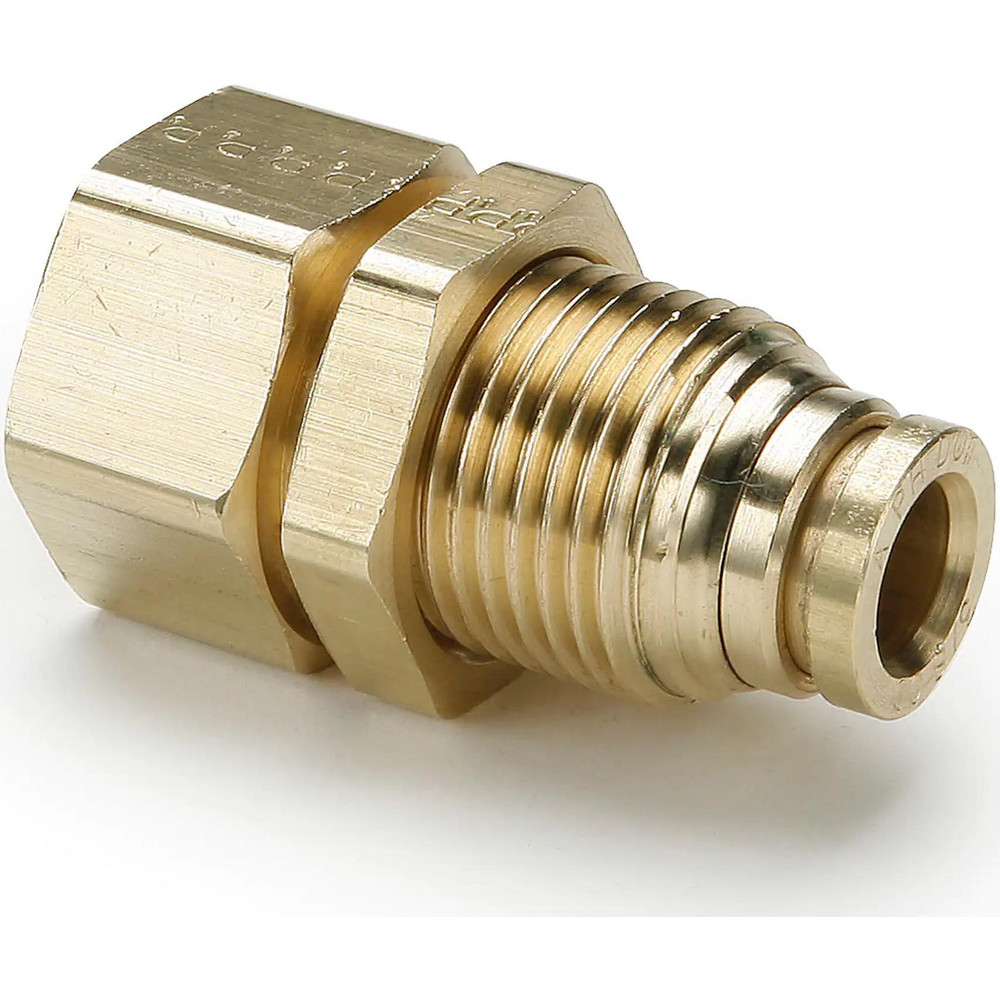 Parker Compression Tube Male Connector: 1/8, 1/4" Tube OD, Compression x MNPTF - VS68NTA-4-2