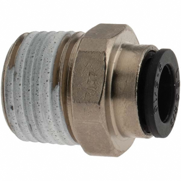 Parker Push-to-Connect Tube x MNPT Fitting: Connector, NPT, 5/16" OD - KP23944