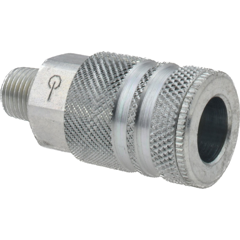 Coilhose Pneumatics Pneumatic Hose Coupling: 1/2" Thread, 3/8" Body Dia, Industrial Interchange - 587