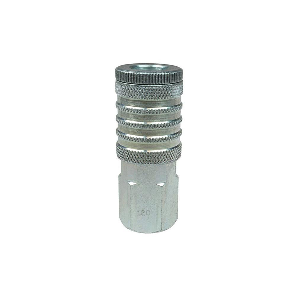 Coilhose Pneumatics Pneumatic Hose Coupling: 1/2" Thread, 3/8" Body Dia, Industrial Interchange - 587
