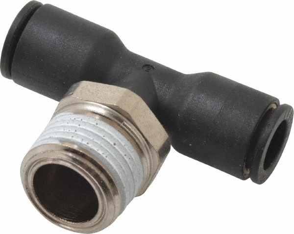 SMC PNEUMATICS Push-to-Connect Push-to-Connect Fitting: Branch Tee, NPT, 5/16" OD - KQ2T09-36AS