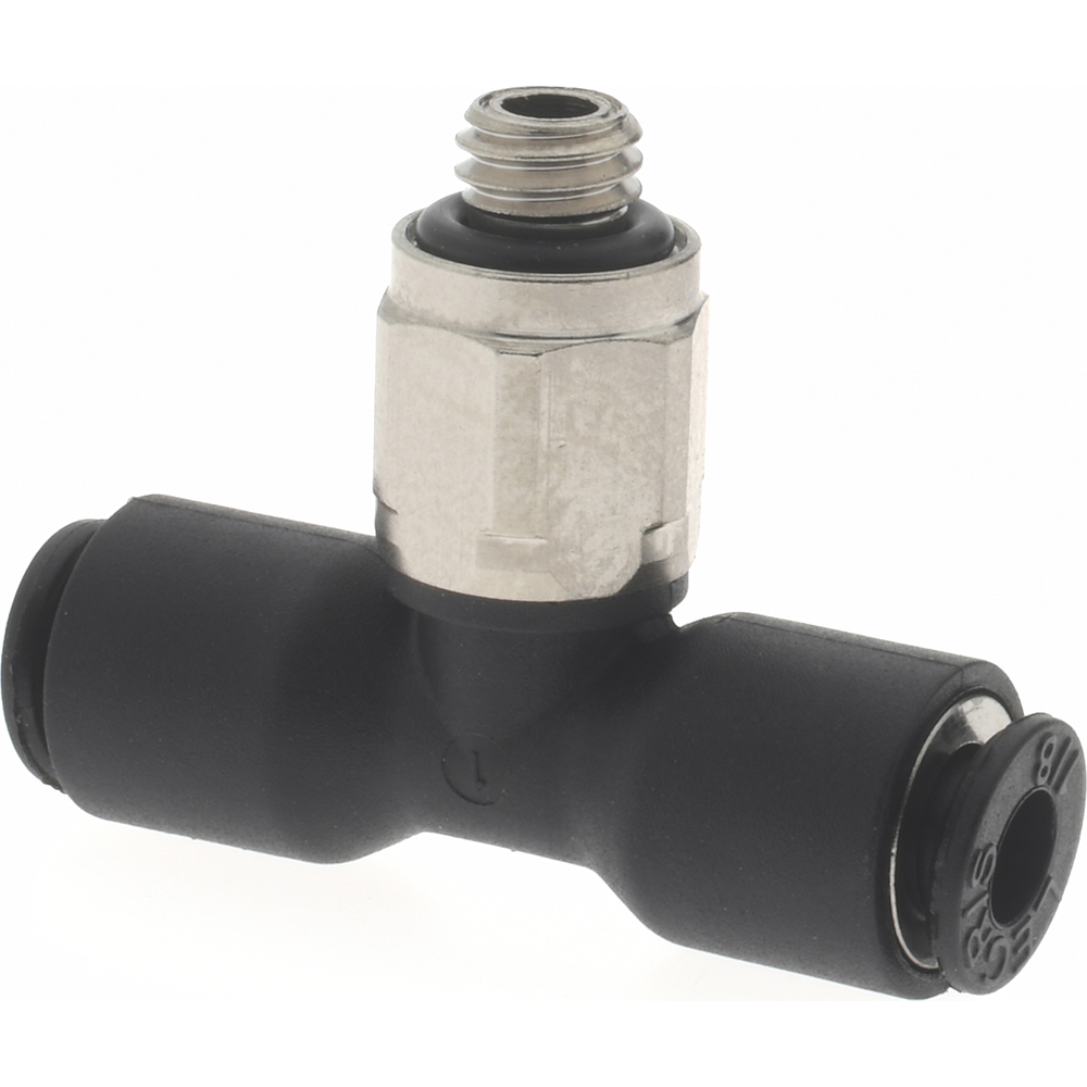 Legris Push-to-Connect Fitting: Male Elbow, #10-32", UNF, 1/8" OD - 3109 53 20