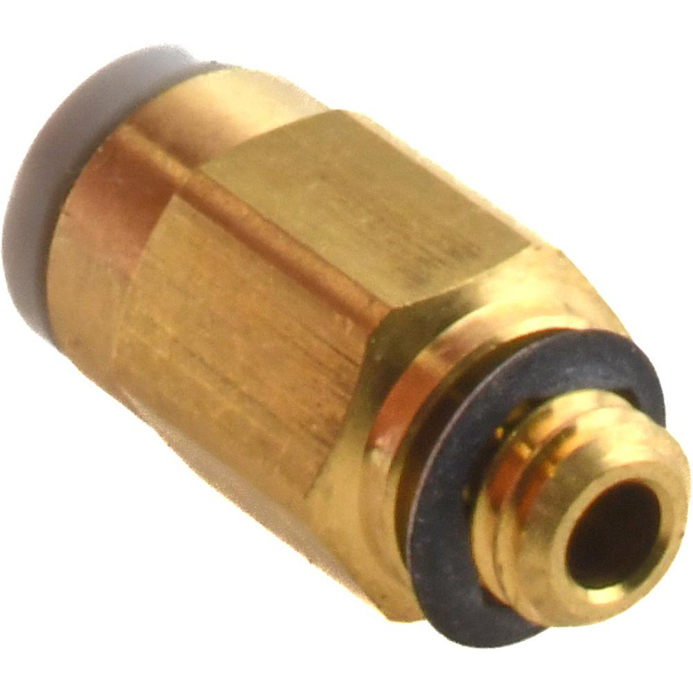 SMC PNEUMATICS Push-to-Connect Push-to-Connect Fitting: Connector, M5x0.8 Thread, 4.00 mm OD - KQ2H04-M5A