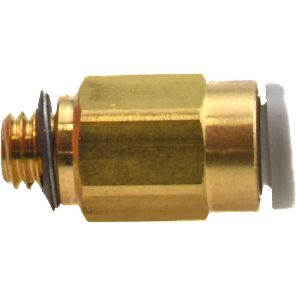SMC PNEUMATICS Push-to-Connect Push-to-Connect Fitting: Connector, M5x0.8 Thread, 4.00 mm OD - KQ2H04-M5A
