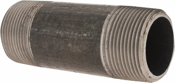 Value Collection Black Pipe Nipple: 1-1/4" Dia x 4" Long, Schedule 40 - NB07040