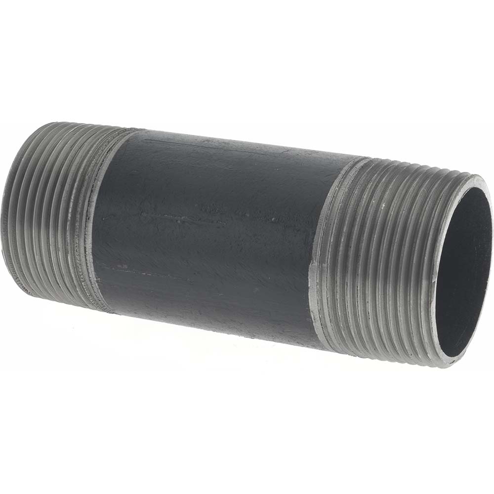 Value Collection Black Pipe Nipple: 1-1/4" Dia x 4" Long, Schedule 40 - NB07040