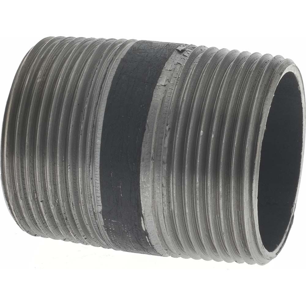 Value Collection Black Pipe Nipple: 1-1/4" Dia x 4" Long, Schedule 40 - NB07040