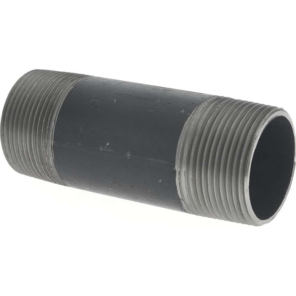 Value Collection Black Pipe Nipple: 1-1/4" Dia x 4" Long, Schedule 40 - NB07040