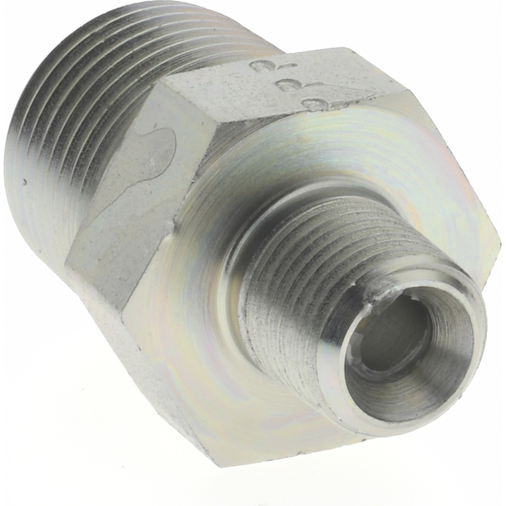 Parker Industrial Pipe Hex Plug: 3/8 x 1/8" Male Thread, MNPTF - 3/8 X 1/8 FF-S