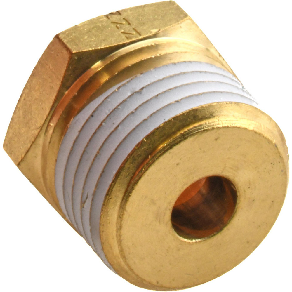 SMC PNEUMATICS Push-to-Connect Push-to-Connect Fitting: Connector, NPT, 3/8" OD - KQ2H11-37AS