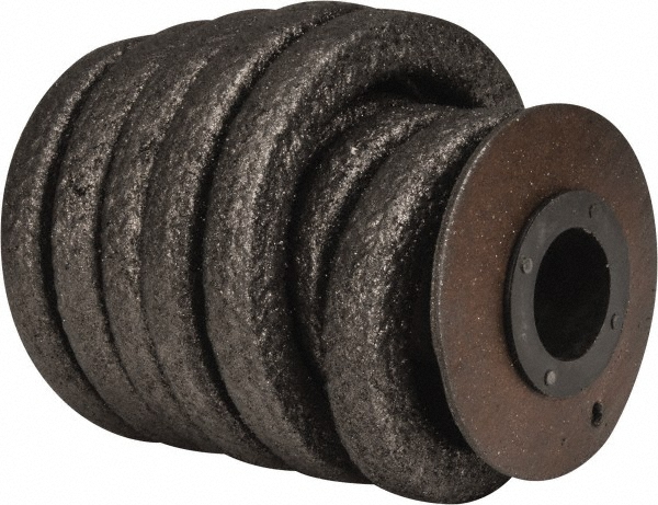 Made in USA 1/2" x 7.3' Spool Length, Graphite Impregnated Aramid Compression Packing - 31952492