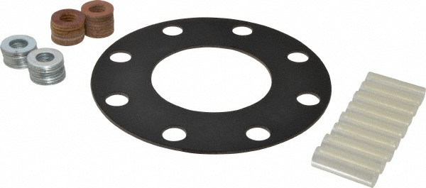 Value Collection Flange Gasket: For 3" Pipe, Carbon Steel & Stainless Steel - 3194799